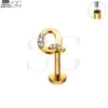 SG3096 G23 Titanium Letter Nose Rings with Zircon – Stylish Initial Piercing Jewelry - Image 45