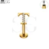 SG3096 G23 Titanium Letter Nose Rings with Zircon – Stylish Initial Piercing Jewelry - Image 31