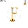 SG3096 G23 Titanium Letter Nose Rings with Zircon – Stylish Initial Piercing Jewelry - Image 34