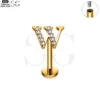 SG3096 G23 Titanium Letter Nose Rings with Zircon – Stylish Initial Piercing Jewelry - Image 53