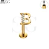 SG3096 G23 Titanium Letter Nose Rings with Zircon – Stylish Initial Piercing Jewelry - Image 42