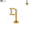 SG3096 G23 Titanium Letter Nose Rings with Zircon – Stylish Initial Piercing Jewelry - Image 52