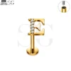 SG3096 G23 Titanium Letter Nose Rings with Zircon – Stylish Initial Piercing Jewelry - Image 40