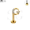 SG3096 G23 Titanium Letter Nose Rings with Zircon – Stylish Initial Piercing Jewelry - Image 48