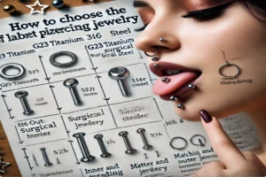 Hvordan velge riktig størrelse for dine labret piercing smykker