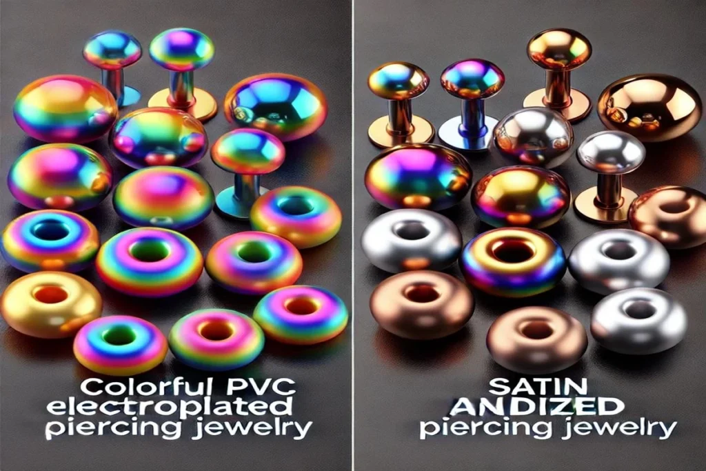 PVC Electroplating vs. Anodizing in Piercing Jewelry: A Comprehensive Comparison