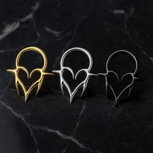 SG3019 G23 Titanium Tribal Heart Nariz Ring - Jóias de piercing exclusivas