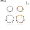SG3011 G23 Titanium Crystal Crescent Nose Ring – Elegant Piercing Jewelry