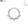 SG3011 G23 Titanium Crystal Crescent Nose Ring – Elegant Piercing Jewelry - Image 3