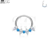 SG3023 G23 Titanium Crystal and Opal Nose Ring – Elegant Piercing Jewelry - Image 5