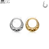 SG3024 G23 Titanium Sculpted Hoop Nose Ring – Unique Piercing Jewelry