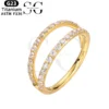 SG3029 G23 Titanium Crystal Double Band Nose Ring – Elegant Piercing Jewelry