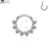 SG3031 G23 Titanium Crystal Crescent Nose Ring – Elegant Piercing Jewelry - Image 2
