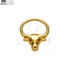 SG3033 G23 Titanium Bull Nose Ring – Unique Animal Piercing Jewelry - Image 6