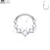 SG3041 G23 Titanium Crystal Square Nose Ring – Elegant Piercing Jewelry - Image 5