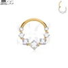 SG3041 G23 Titanium Crystal Square Nose Ring – Elegant Piercing Jewelry - Image 4