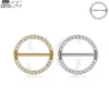 SG3047/SG3048 G23 Titanium Crystal-Studded Hoop Nose Ring – Elegant Piercing Jewelry - Image 2