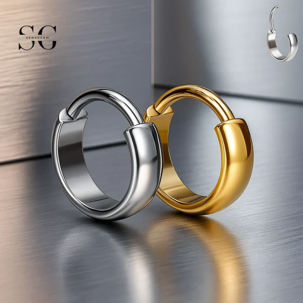 SG3049 G23 Titanium Smooth Hoop Nose Ring – Elegant Piercing Jewelry