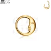 SG3094 G23 Titanium Crescent Moon Face Nose Ring – Unique Piercing Jewelry - Image 2