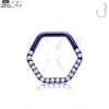 SG3098 ASTM-F136 Titanium Hexagon Clicker – Premium Piercing Jewelry - Image 4