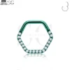 SG3098 ASTM-F136 Titanium Hexagon Clicker – Premium Piercing Jewelry - Image 5