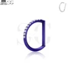 SG3099 - Premium Titanium Hinged Segment Ring with CZ Pave – ASTM F136 - Image 4