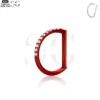 SG3099 - Premium Titanium Hinged Segment Ring with CZ Pave – ASTM F136 - Image 5