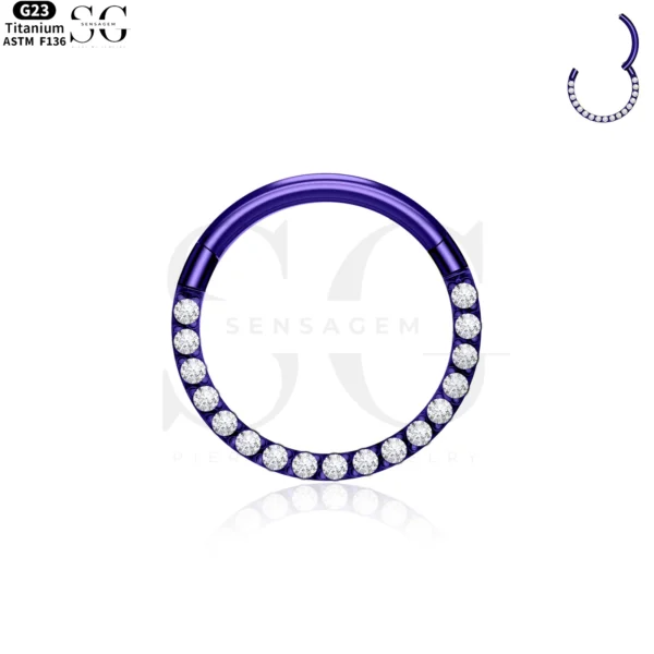 SG3101 - Round Zircon Titanium Clicker – ASTM F136 - Image 6