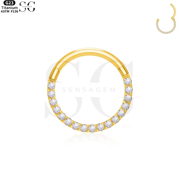 SG3101 - Round Zircon Titanium Clicker – ASTM F136 - Image 4