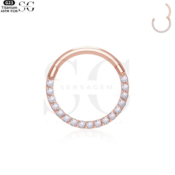 SG3101 - Round Zircon Titanium Clicker – ASTM F136 - Image 3