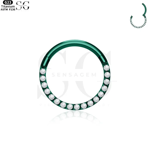 SG3101 - Round Zircon Titanium Clicker – ASTM F136 - Image 5
