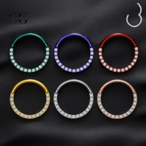 SG3101 - Στρογγυλό zircon titanium clicker - ASTM F136
