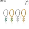SG3105 - Dollar Sign Zircon Titanium Clicker – ASTM F136