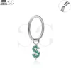 SG3105 - Dollar Sign Zircon Titanium Clicker – ASTM F136 - Image 5