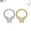SG3159 - ASTM F136 Titanium Butterfly Nose Ring Wholesale