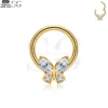 SG3159 - ASTM F136 Titanium Butterfly Nose Ring Wholesale - Image 3