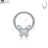 SG3159 - ASTM F136 Titanium Butterfly Nose Ring Wholesale - Image 2