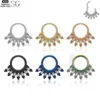 SG3164 - ASTM F136 Titanium High-Polished Punk Nose Ring Wholesale