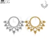 SG3166 - ASTM F136 Titanium Multi-Ball Engraved Nose Ring Wholesale