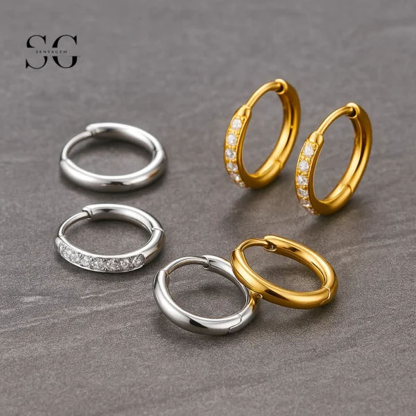 SG3172 - ASTM F136 Titanium Plain Hoop Nose & Ear Ring Wholesale