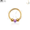 SG3180 - ASTM F136 Titanium Opal & Ball Nose Ring Wholesale - Image 10