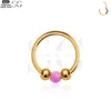 SG3180 - ASTM F136 Titanium Opal & Ball Nose Ring Wholesale - Image 9