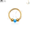 SG3180 - ASTM F136 Titanium Opal & Ball Nose Ring Wholesale - Image 7