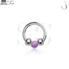 SG3180 - ASTM F136 Titanium Opal & Ball Nose Ring Wholesale - Image 11