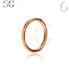 SG3195 - ASTM F136 Titanium Simple Smooth Hoop Nose Ring Wholesale