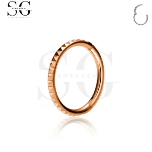 SG3195 - ASTM F136 Titanium Simple Smooth Hoop Nose Ring Wholesale