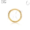 SG3196 - ASTM F136 Titanium Simple Smooth Hoop Nose Ring Wholesale - Image 3