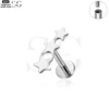 SG4051 - ASTM F136 Titanium Triple Star Labret for Wholesale - Image 3
