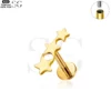 SG4051 - ASTM F136 Titanium Triple Star Labret for Wholesale - Image 2