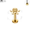 SG4061 - ASTM F136 Titanium Skull Design Labret for Bulk Orders - Image 2